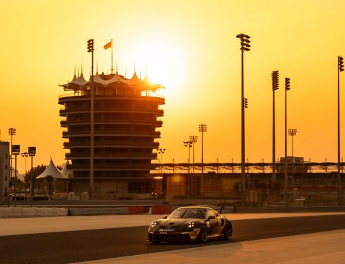 Eröffnungsrunde im Porsche Carrera Cup Middle East: Janne Stiak fährt auf P3 im heißen Bahrain